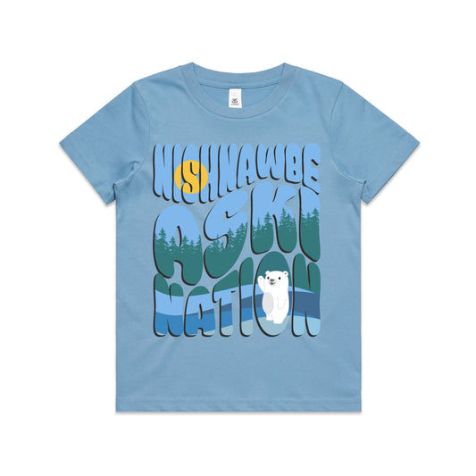 Blue Kids Bear Tee