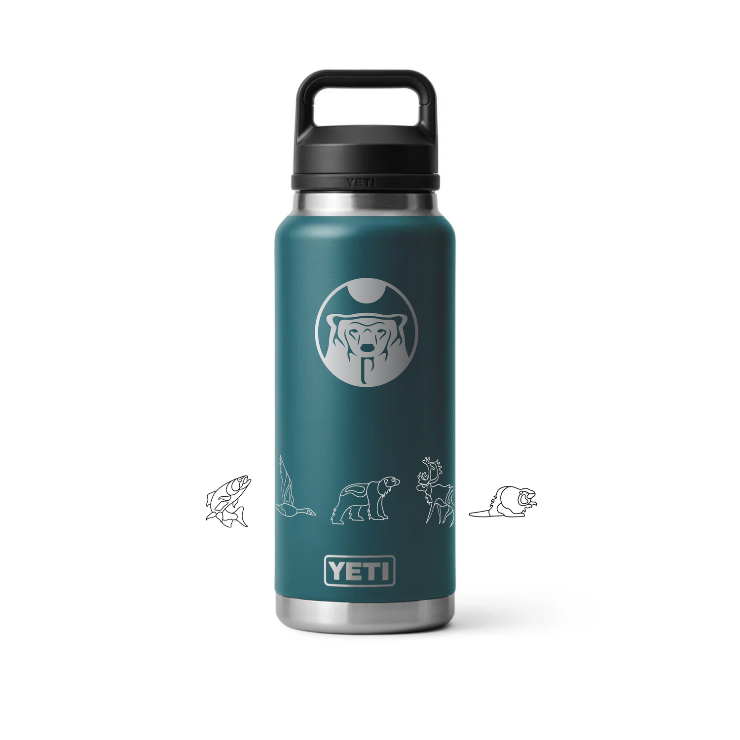 Yeti Rambler Water Bottle with Nan Graphics