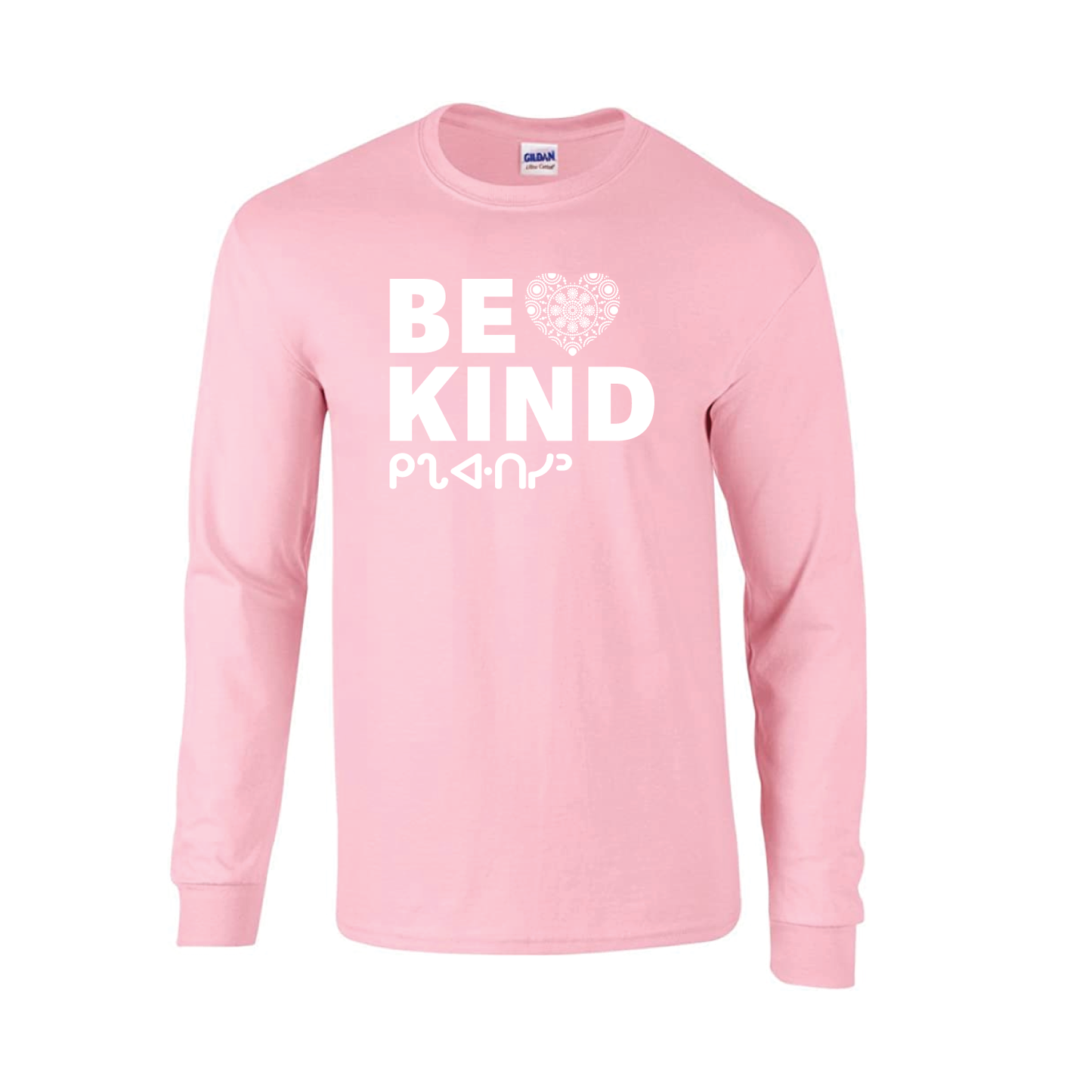 Pink Shirt Day Long Sleeve Be Kind Syllabics 