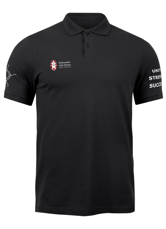 NAN Unity Strength Success Black Polo